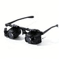 Head-Mounted Magnifier with LED Light