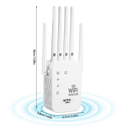 WiFi Extender 2026 6-Antenna Strong Signal