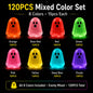 Glow-in-the-Dark Mini Ghosts – 8-Colour Halloween Mix