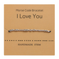 Morse Code Couple Bracelet