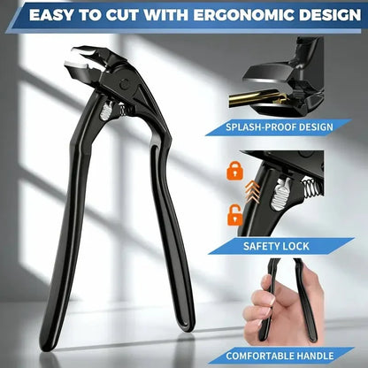 ✂️Black Curved Nail Clipper – Ergonomic & Easy for Seniors 🖤