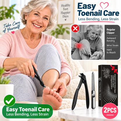 ✂️Black Curved Nail Clipper – Ergonomic & Easy for Seniors 🖤