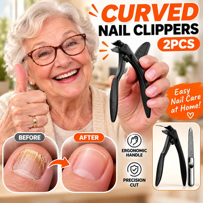 ✂️Black Curved Nail Clipper – Ergonomic & Easy for Seniors 🖤