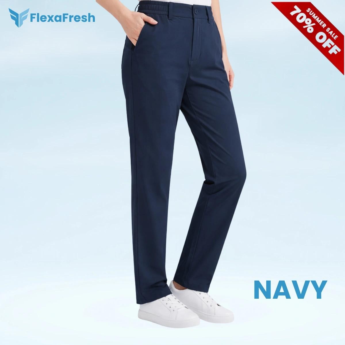 FlexaFresh - Unisex's Ultra Stretch Ice Silk Comfort Casual Pants