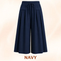 Relaxed Wide-Leg Cropped Culottes