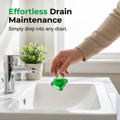 🥳2026 HOT SALE🥳💞50K+ SOLD!🏠💧 50% OFF! Drain Deodorizer Pods – Bio-Enzyme Odor Eliminator
