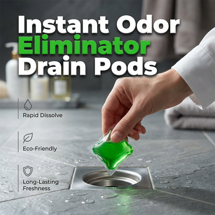 🥳2026 HOT SALE🥳💞50K+ SOLD!🏠💧 50% OFF! Drain Deodorizer Pods – Bio-Enzyme Odor Eliminator