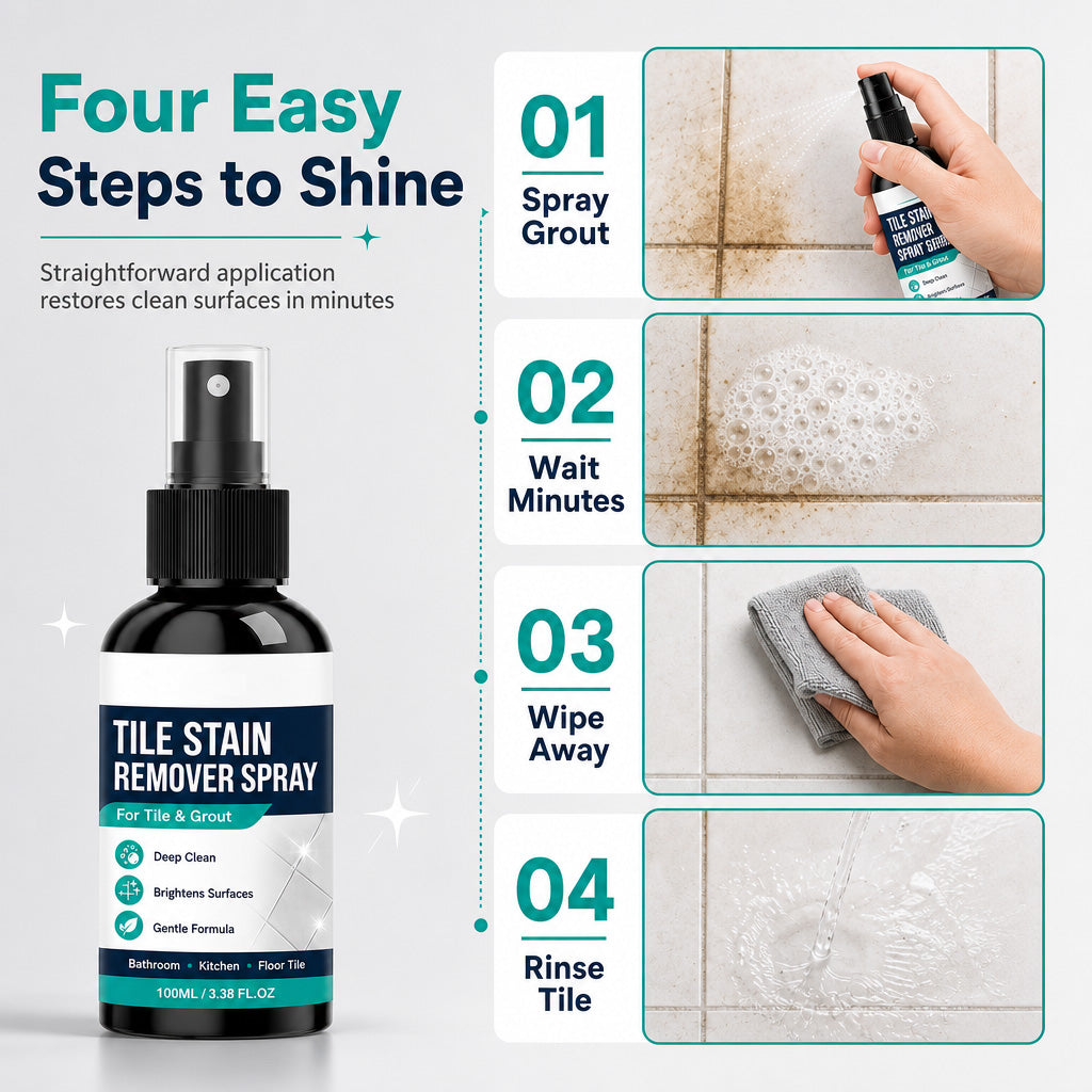 🎃BUY 3 GET 3 FREE Today!!🔥Grout Stain & Mold Remover Spray