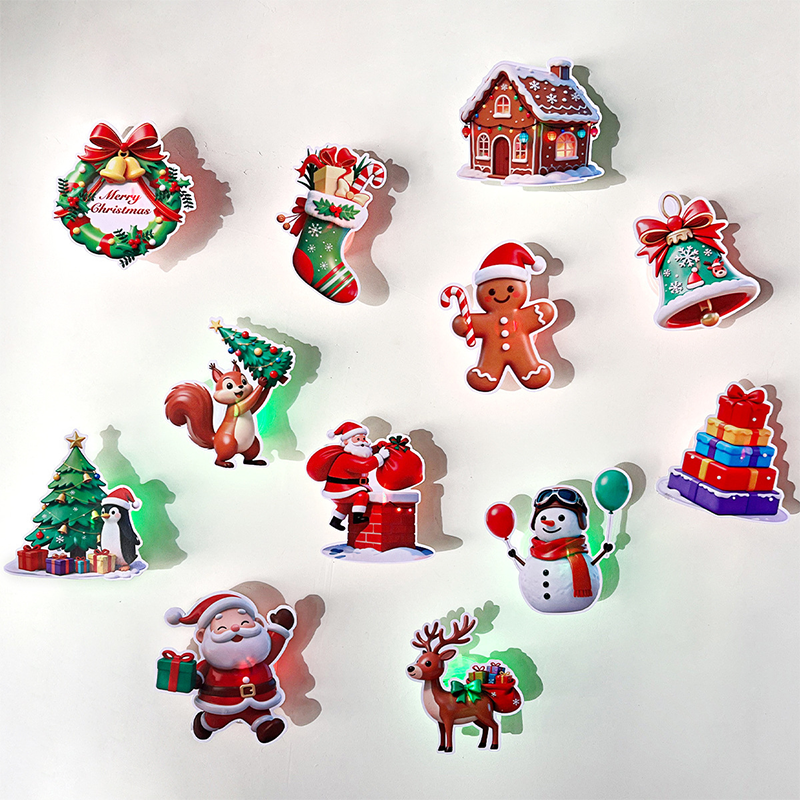 TopSpire® LED Christmas Light-Up Wall Decals