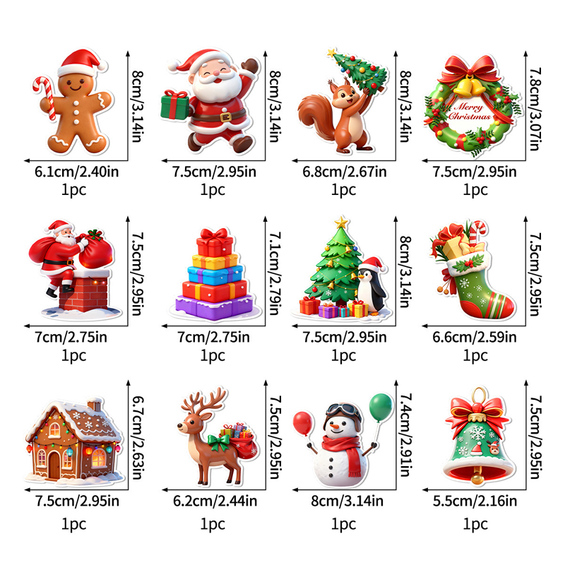 TopSpire® LED Christmas Light-Up Wall Decals
