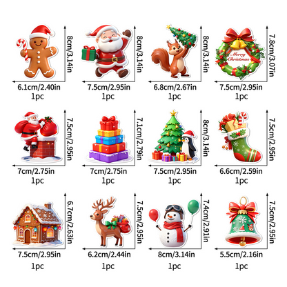 TopSpire® LED Christmas Light-Up Wall Decals