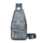 Men's Retro Waterproof Faux Leather Sling Chest Bag – Water-Resistant, Intelligent Storage & Ergonomic Comfort
