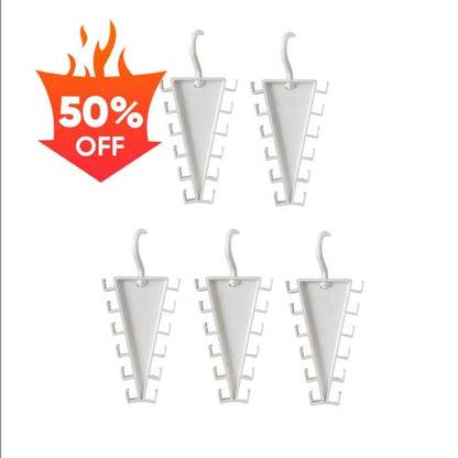 ✨Last Day 50% OFF✨Rotating V-Shaped Accessory Hanger – 12-Hook 360° Closet Organizer